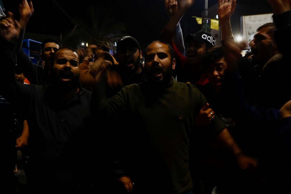 Celebrações após o acordo de cessar-fogo entre a Palestina e Israel