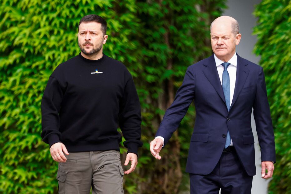 Zelensky recebido em Berlim pelo Chanceler alemão