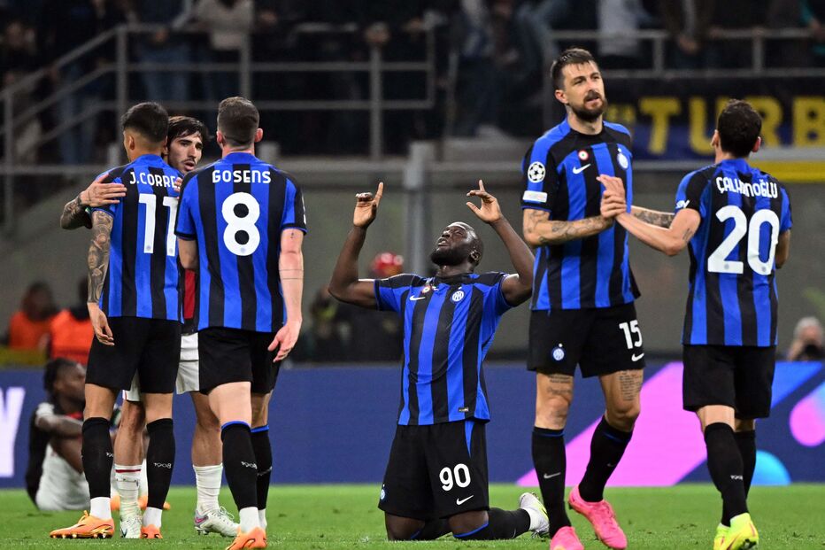 Inter de milão no jogo contra o AC Milan