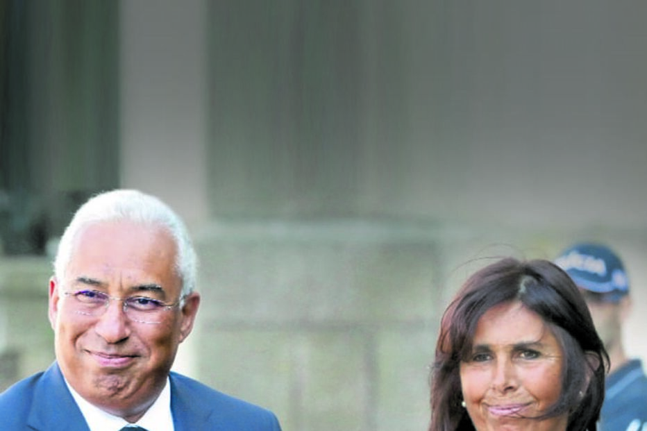 António Costa e a mulher Fernanda Tadeu