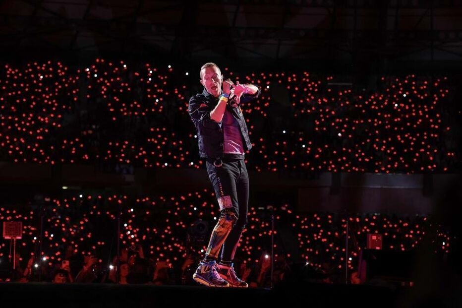 Banda britânica Coldplay em concerto no Estádio Cidade de Coimbra 
