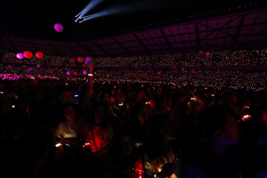 Banda britânica deu esta quarta-feira o primeiro de quatro concertos no Estádio Cidade de Coimbra