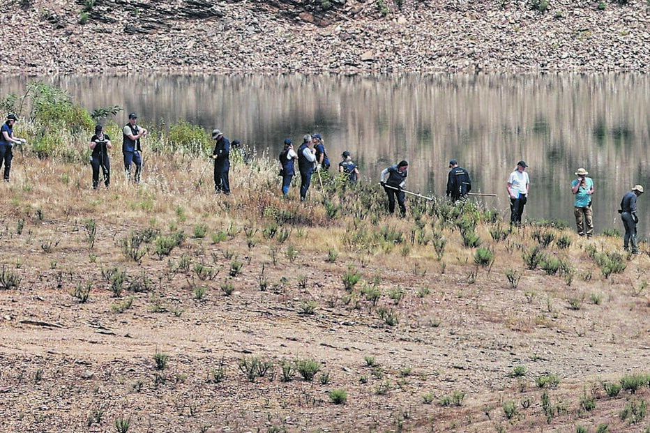 Buscas por Maddie na barragem do Arade