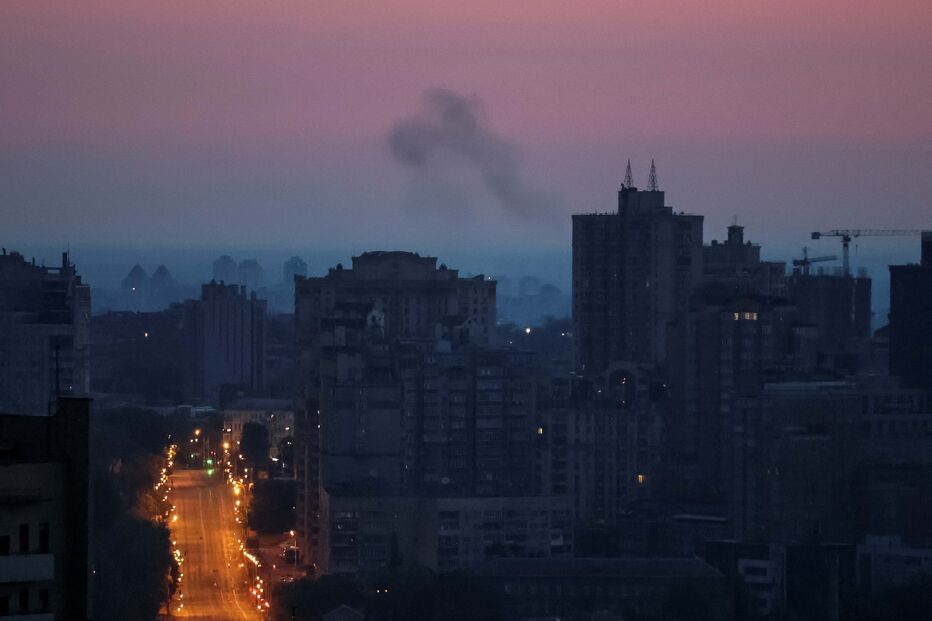 Ataque com mísseis a Kiev, capital da Ucrânia
