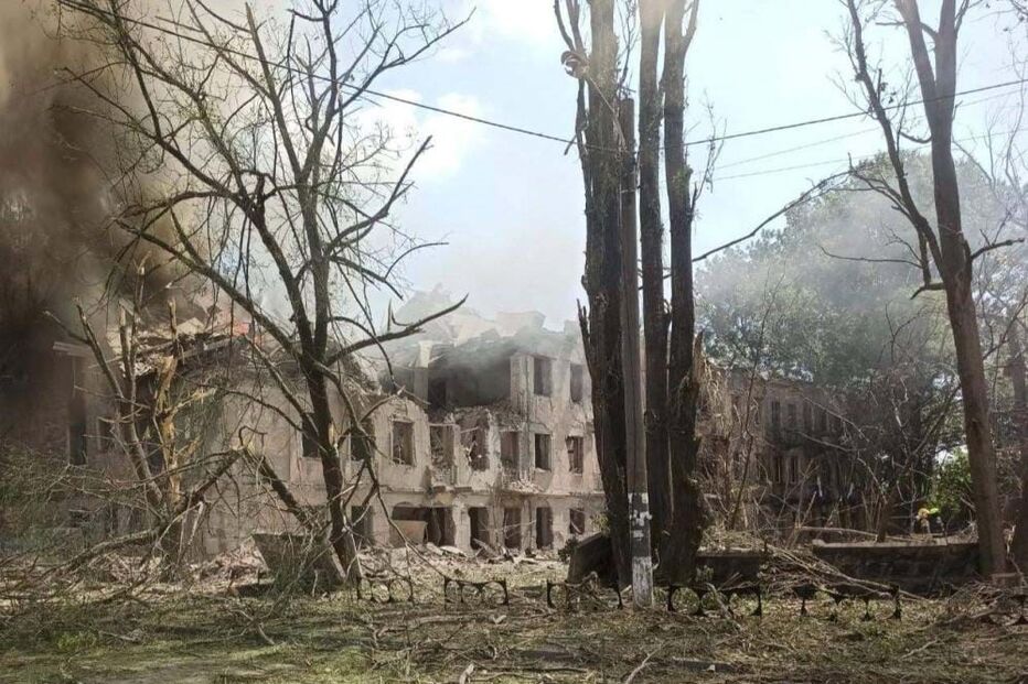 Ataque a clínica em Dnipro, na Ucrânia