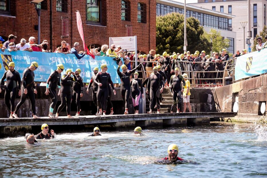 Triatlo em Swansea, País de Gales
