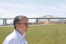 Carlos Moedas no recinto da JMJ