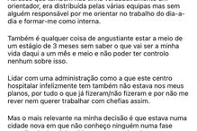 Médica interna avança que se demitiu nas redes sociais