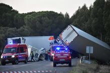 Acidente na N10 em Benavente 