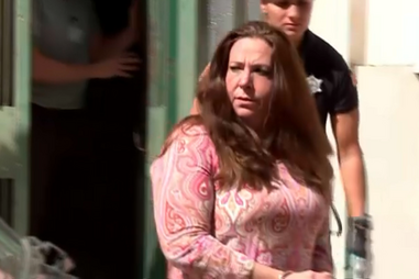 Rosa Grilo a sair do tribunal