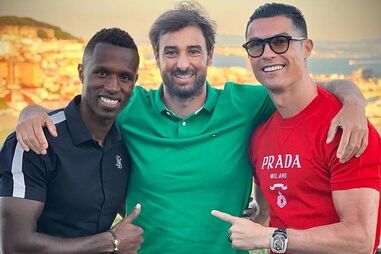 José Semedo, Miguel Paixão e Cristiano Ronaldo 