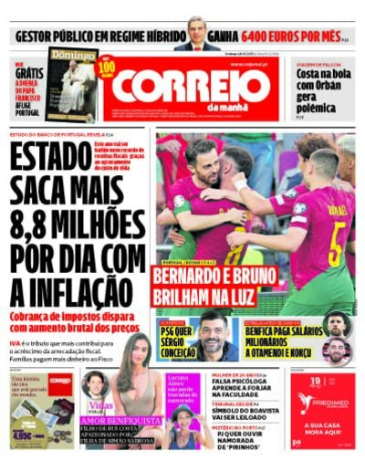 Capa de domingo, 18 de junho de 2023