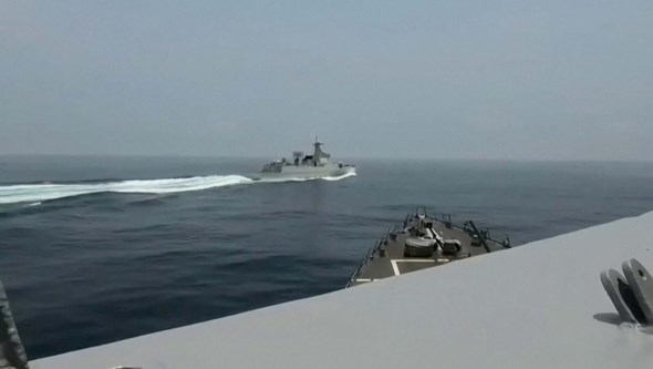 EUA divulgam vídeo que expõe "manobra perigosa" de navio chinês no Estreito de Taiwan