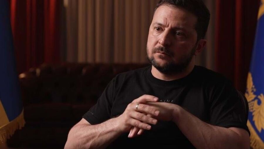 Presidente Volodymyr Zelensky em entrevista para o jornal The Wall Street Jorunal