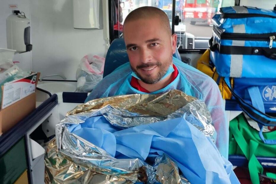 Nuno Ribeiro com o pequeno Emanuel ao colo