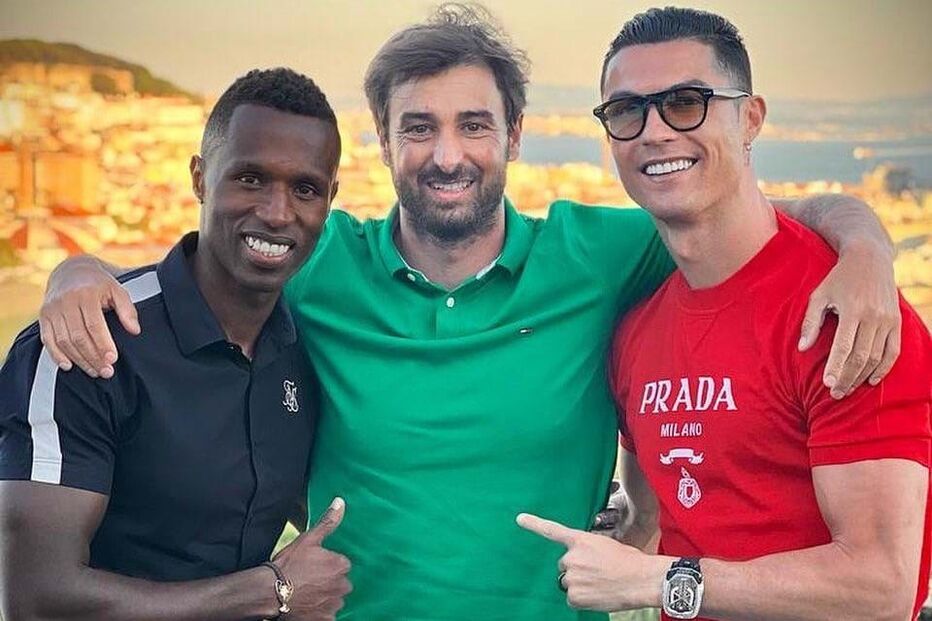 José Semedo, Miguel Paixão e Cristiano Ronaldo 