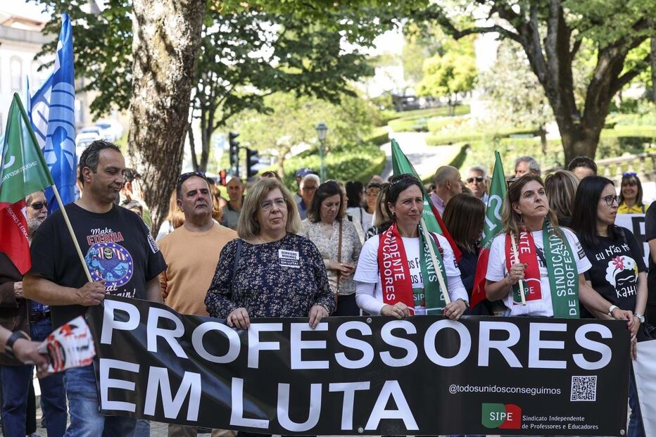 Greve dos professores em Viseu