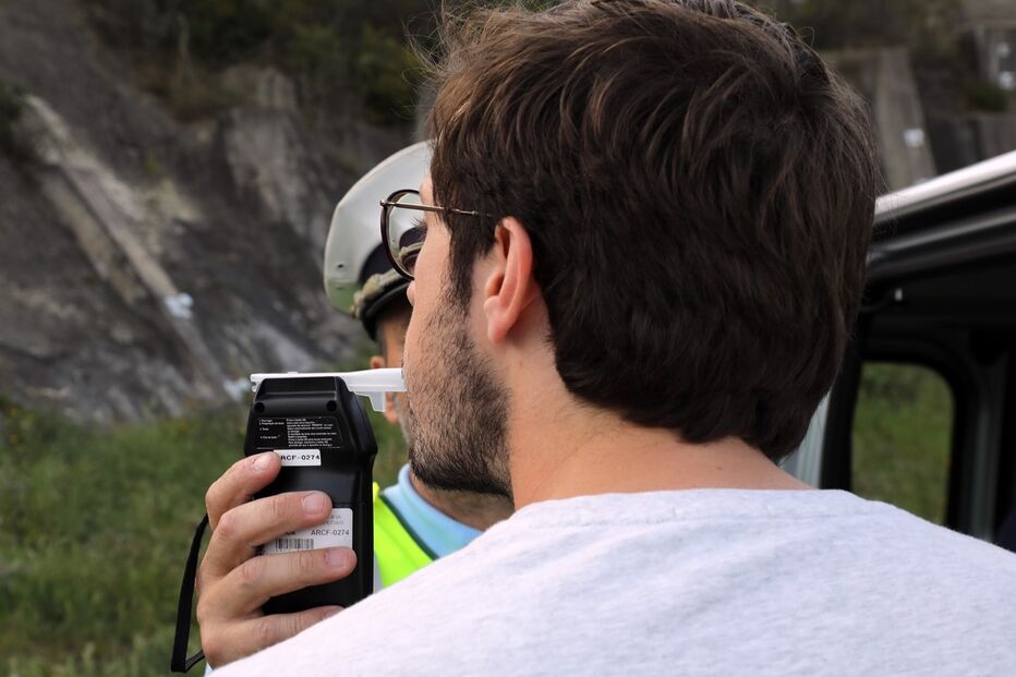 Teste álcool, balão