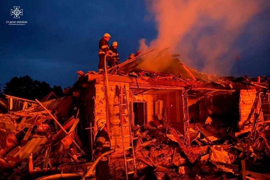 Ataque de mísseis russos na região de Zhytomyr