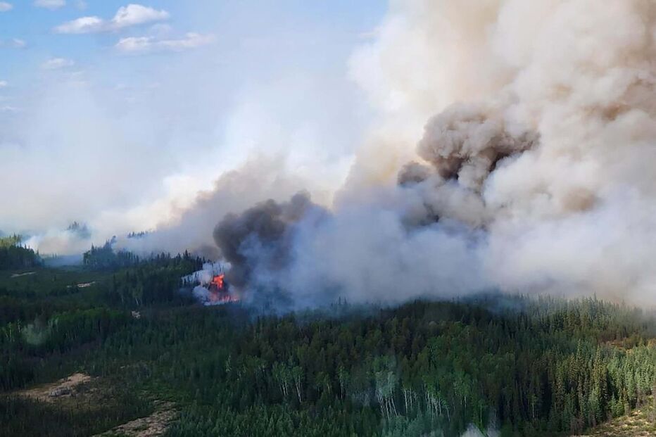 Fumo dos incêndios no Canadá