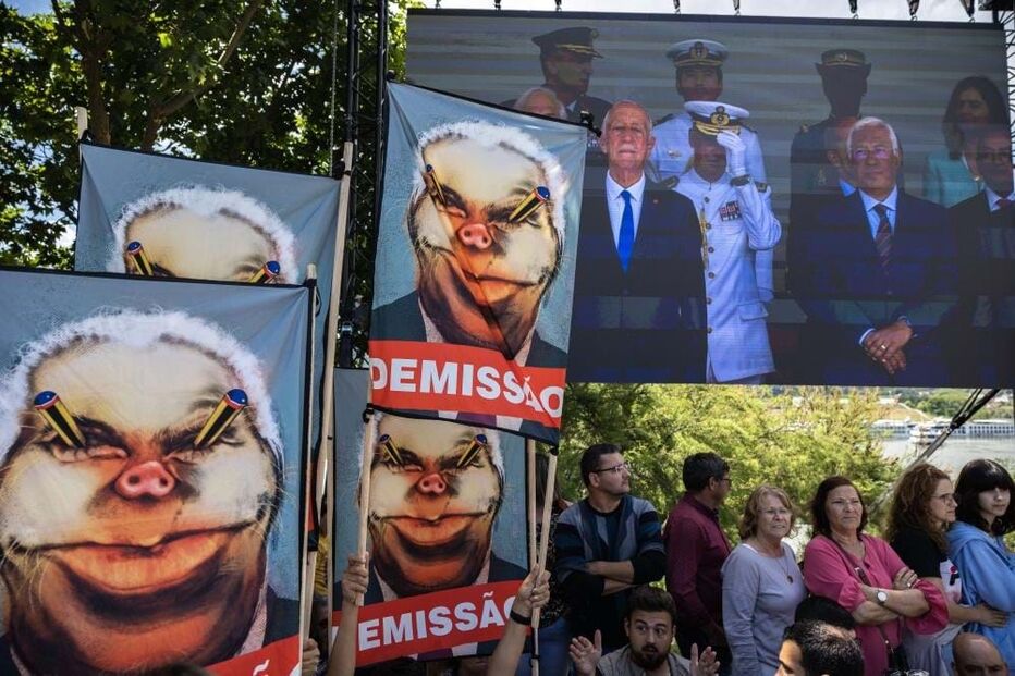 Protestos contra António Costa nas celebrações do Dia de Portugal