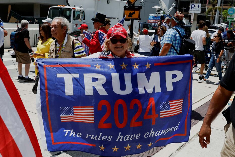 Apoiantes de Trump em Miami