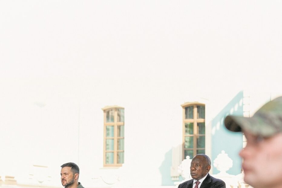 Volodymyr Zelensky, Presidente sul-africano