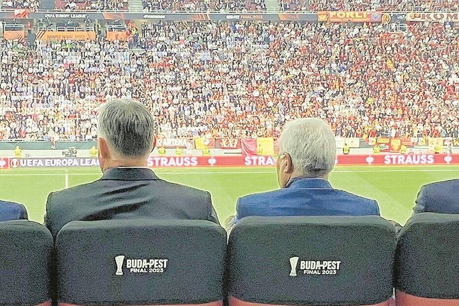 António Costa ao lado de Viktor Orbán