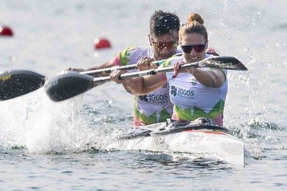 Kevin Santos e Teresa Portela, campeões da Europa de K2 200 metros