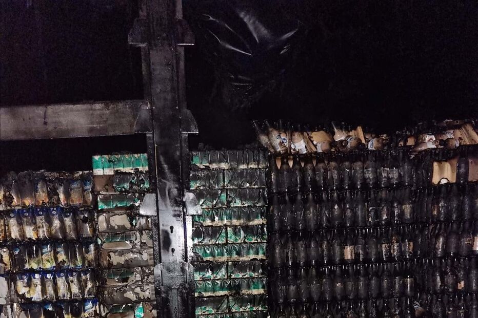 Incêndio destrói reboque e carga de camião em Albergaria-a-Velha