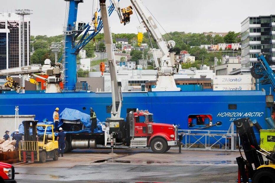 Destroços do submersível Titan