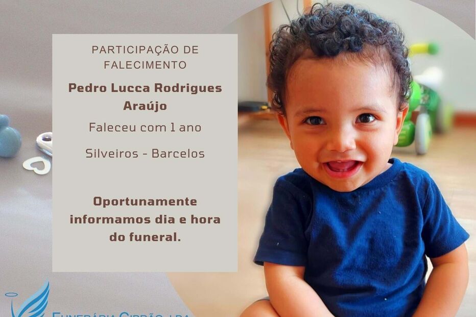 Pedro Lucca Araújo tinha acabado de fazer um ano