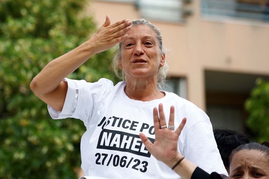 Mounia, mãe de Nahel