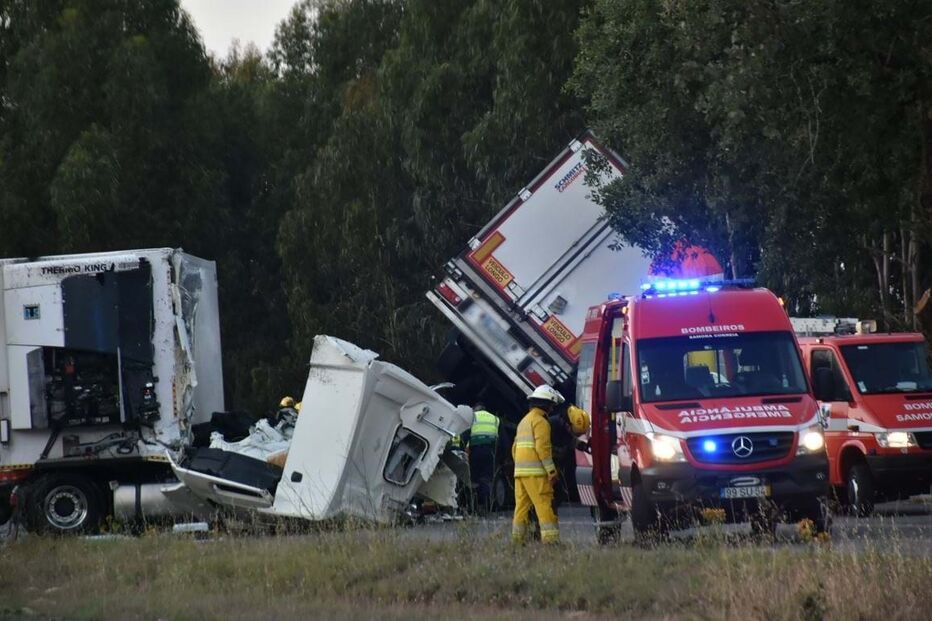 Acidente na N10 em Benavente 