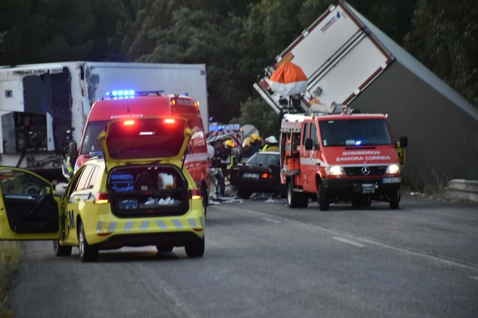 Acidente na N10 em Benavente 
