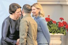 Zelensky, Diana Nausediene, Olena Zelenska