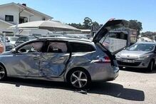 colisão, mota, carro, Santa Maria da Feira