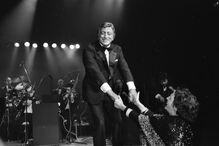 Tony Bennett com Amália no Casino Estoril em 1988