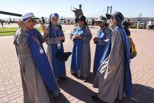 Peregrinos no Cristo Rei