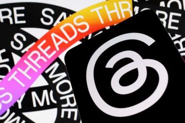 Logotipo da rede social 'Threads'