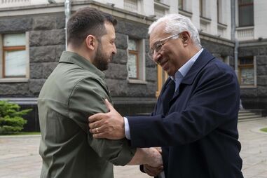 Volodymyr Zelensky e António Costa