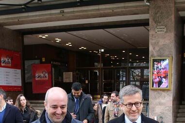 Vasco Morgado com Carlos Moedas