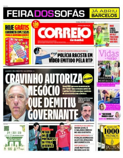 Capas Correio da Manhã de Junho de 2023