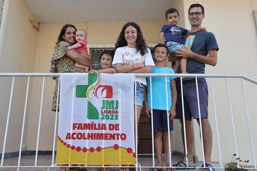 Família de acolhimento na JMJ, reportagem