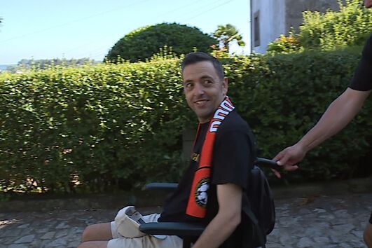 Ricardo Ferreira faz várias sessões de fisioterapia para melhorar a qualidade de vida