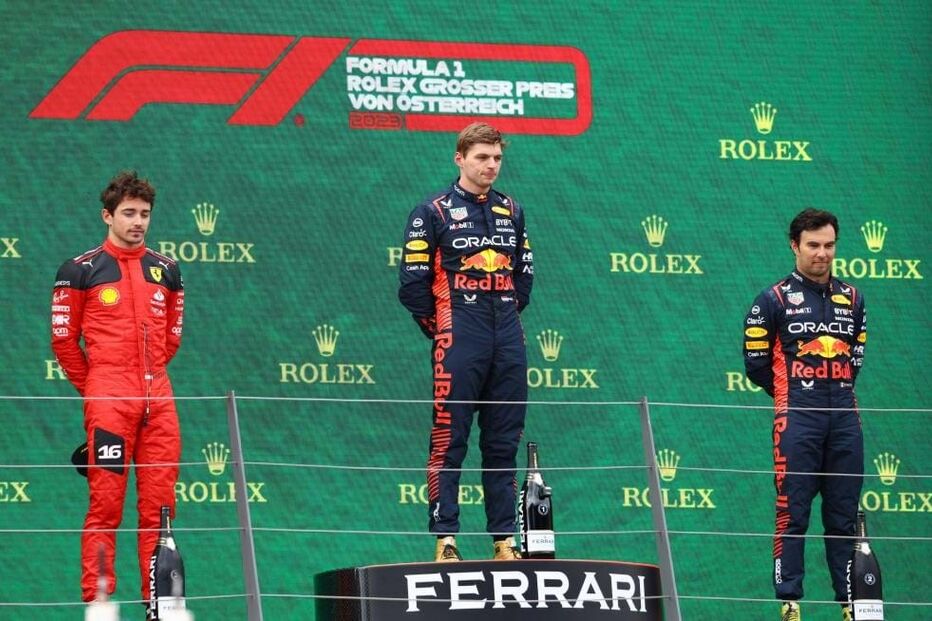 Pódio do GP de Áustria