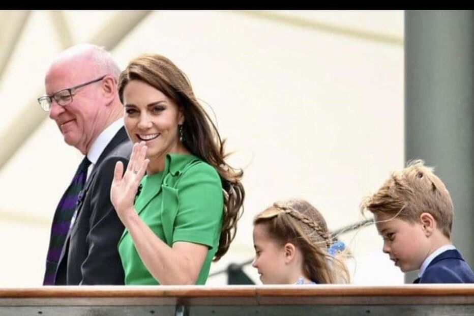 Kate Middleton esteve na final do torneio de Wimbledon