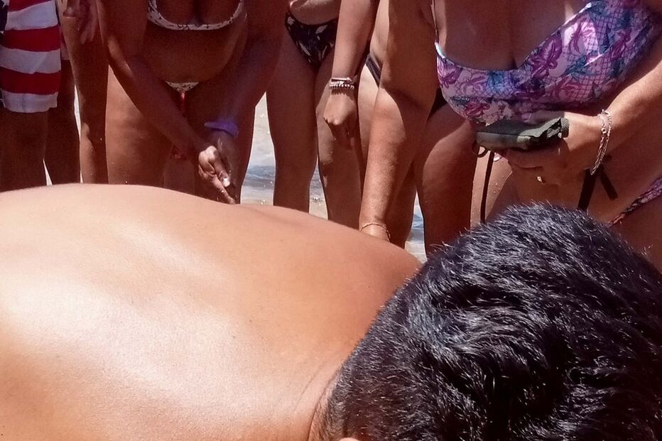 Golfinhos mortos na praia da Fonte da Telha