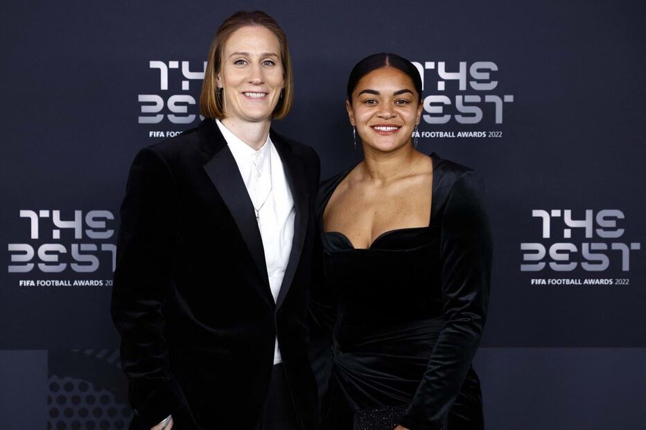 Ann-Katrin Berger, da Alemanha, e Jess Carter, de Inglaterra