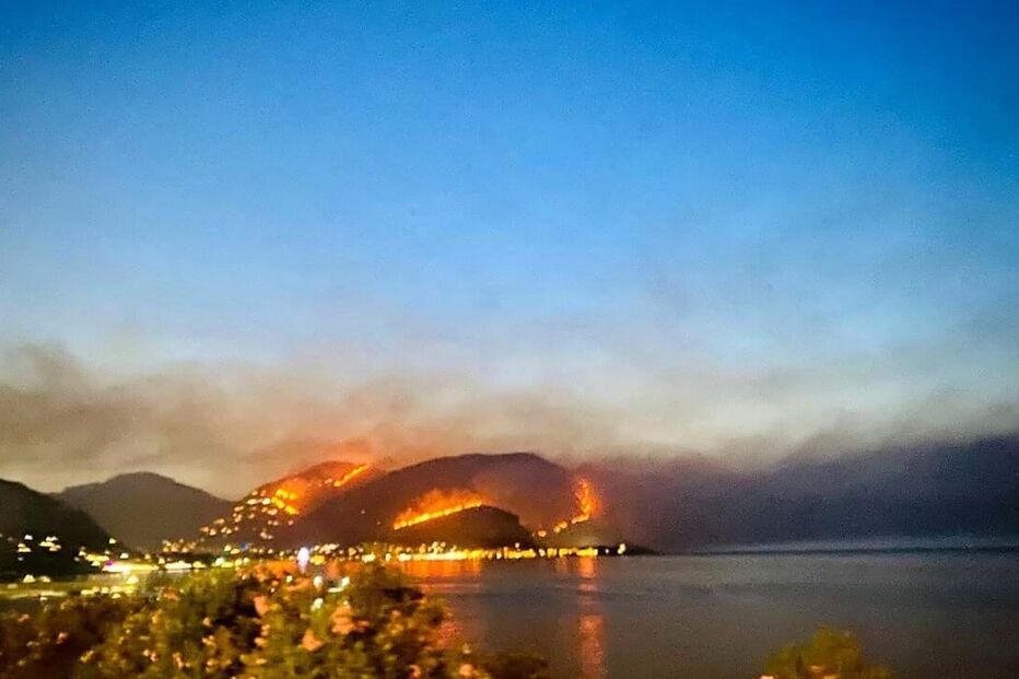 Incêndio na Sicília
